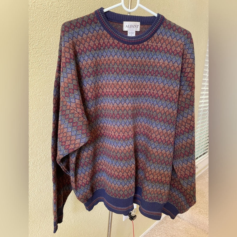 Men's Alfani Pullover Crew Neck Sweater